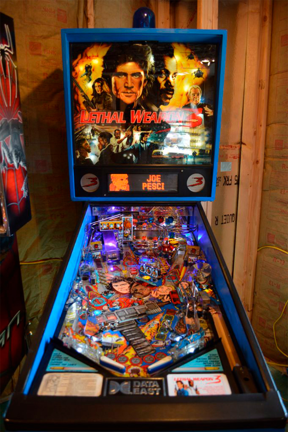 lethal weapon 3 pinball machine data east