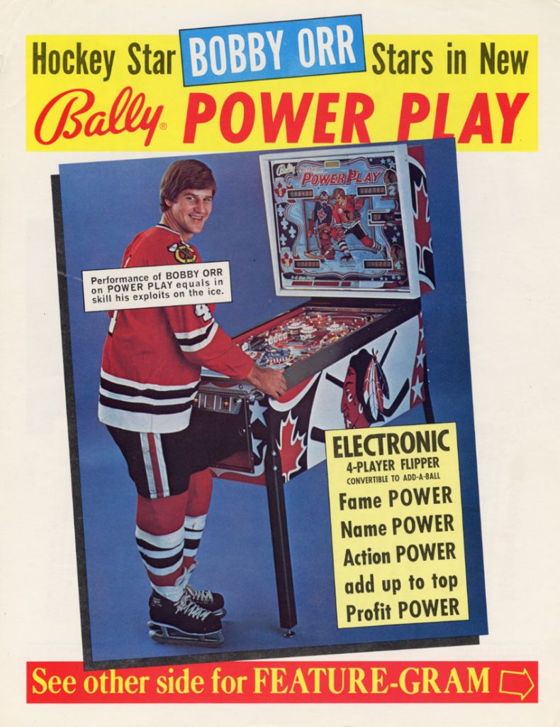 buy bobby orr's power play ice hockey pinball machine vintagearcade.net