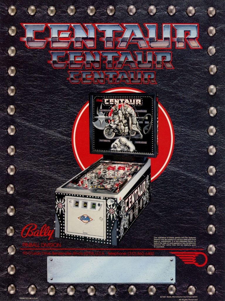 buy centaur pinball machine vintagearcade.net