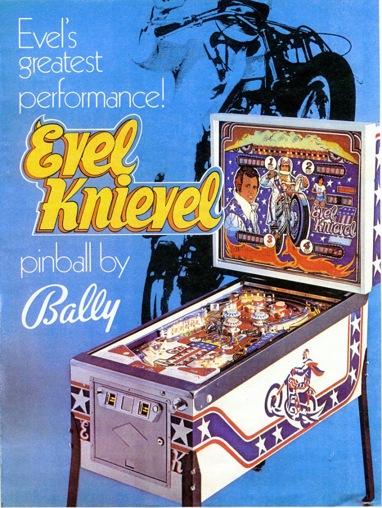 buy evel knievel pinball machine vintagearcade.net