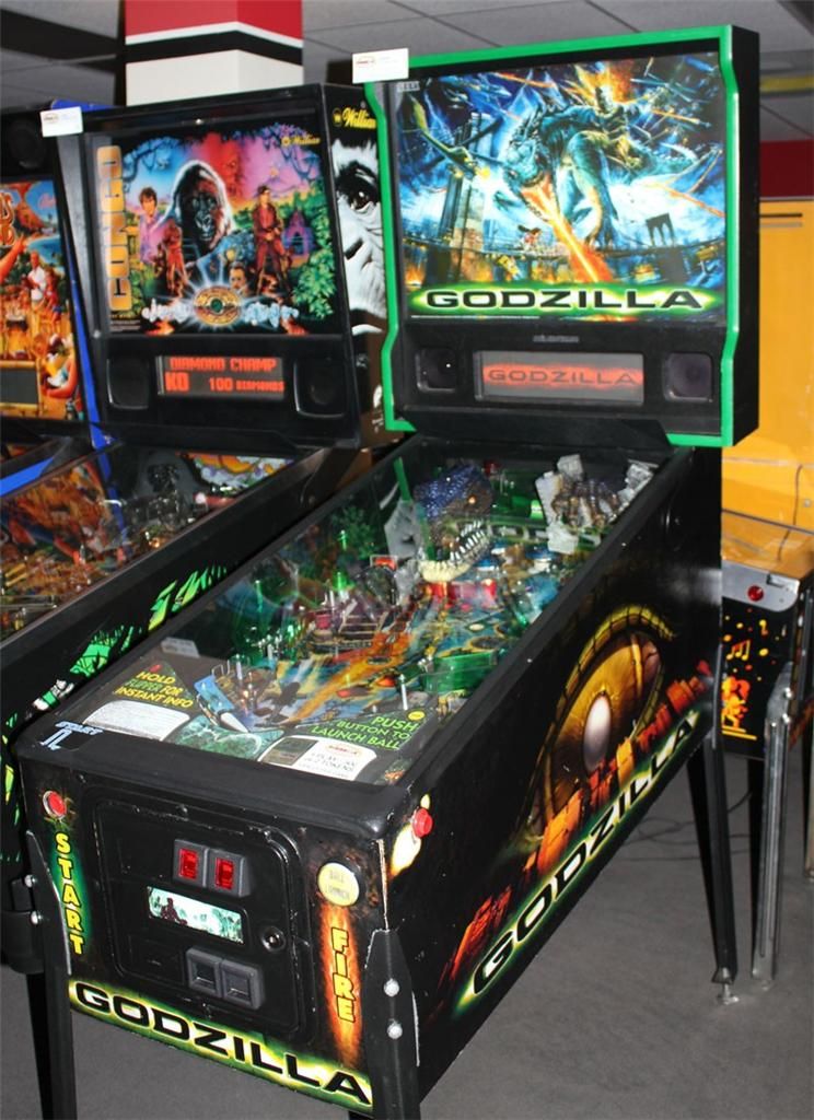 buy godzilla pinball machine by sega ebay