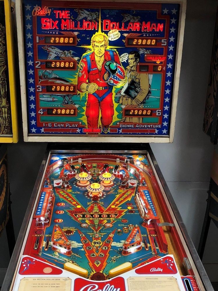 buy six million dollar man pinball machine ebay