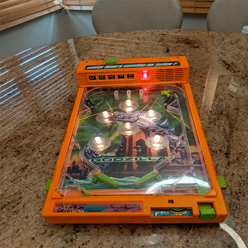 godzilla mini pinball machine